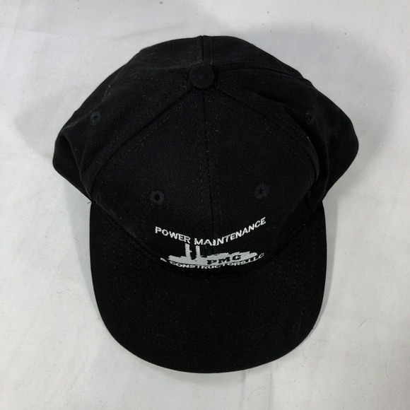 POWER MAINTENANCE CONSTRUCTORS PMC HAT CAP USA MADE BLACK ADJUSTABLE ONE SIZE - Picture 7 of 13